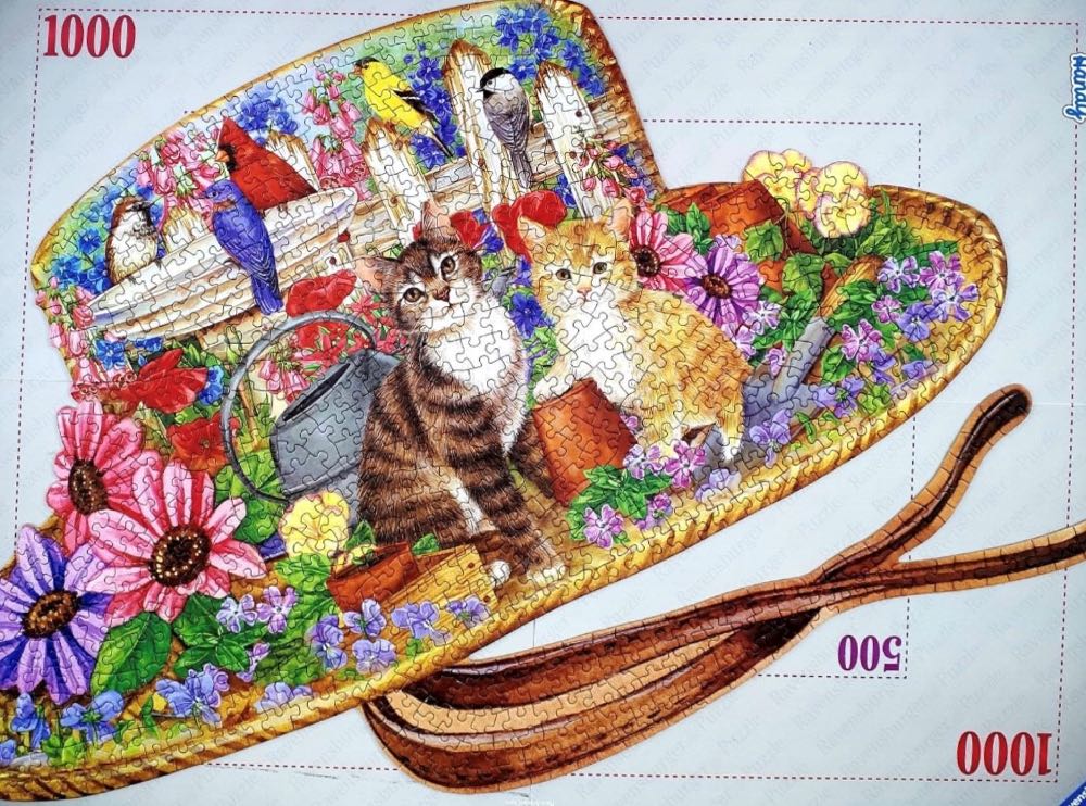 Sunshine Garden Hat 🟦 - Bits & Pieces Puzzle puzzle collectible [Barcode 0704812473730] - Main Image 3