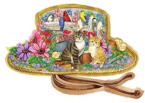 Sunshine Garden Hat 🟦 - Bits & Pieces Puzzle puzzle collectible [Barcode 0704812473730] - Main Image 4