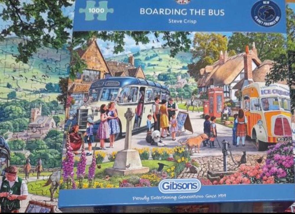 Boarding The Bus - Gibsons puzzle collectible [Barcode 5012269063530] - Main Image 4