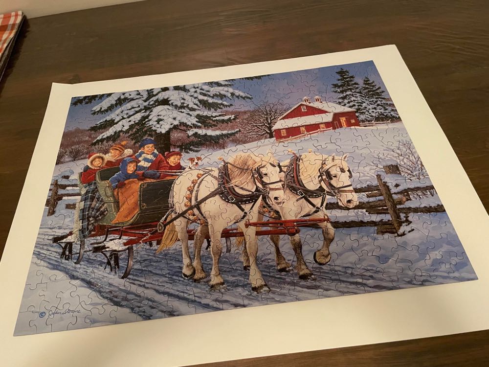Family Sleigh Ride - Bits & Pieces Puzzle puzzle collectible - Main Image 2
