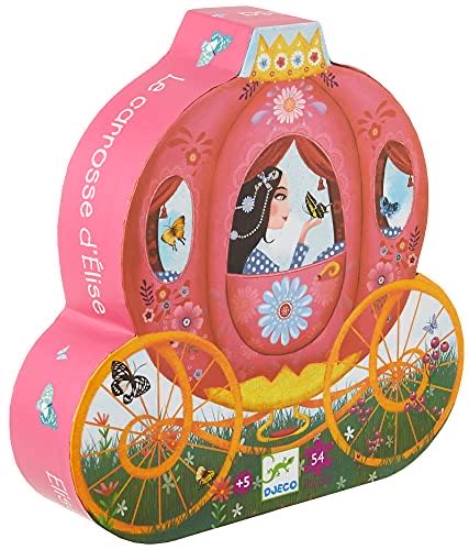 Djeco Elise’s Carriage Silhouette Jigsaw Puzzle Dj07254  puzzle collectible [Barcode 3070900072541] - Main Image 1