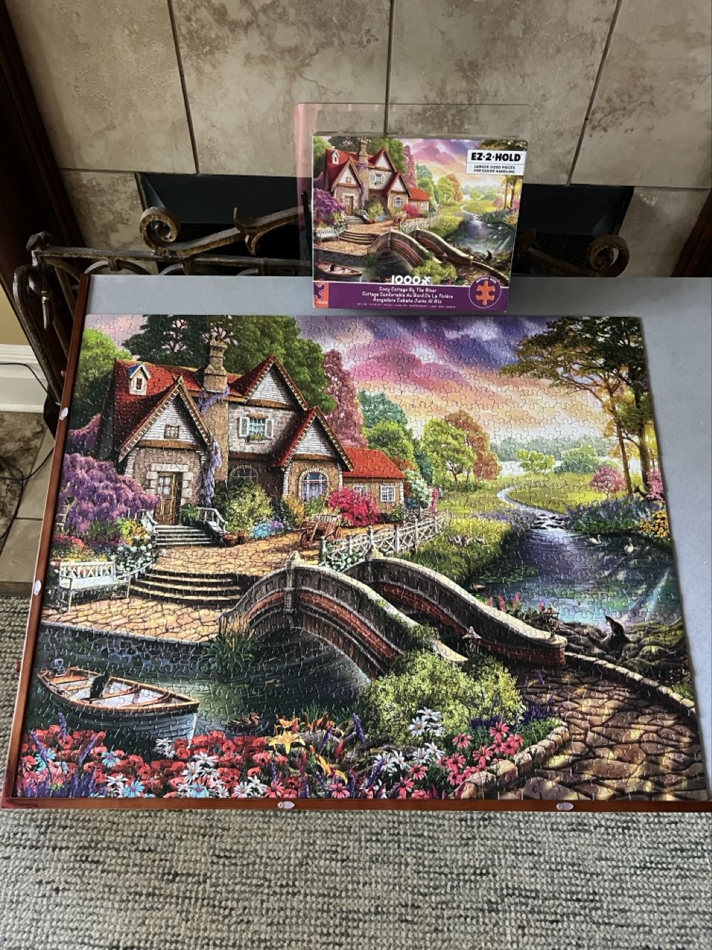 Cozy Cottage By the River - Ceaco puzzle collectible [Barcode 021081320047] - Main Image 3