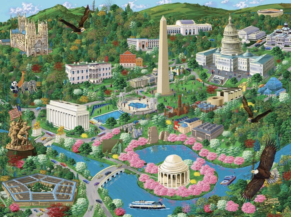 Washington DC City View NEW - Bits & Pieces puzzle collectible [Barcode 192949015129] - Main Image 2
