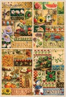 The Four Seasons - Cobble Hill Puzzle Company puzzle collectible [Barcode 0625012890045] - Main Image 2