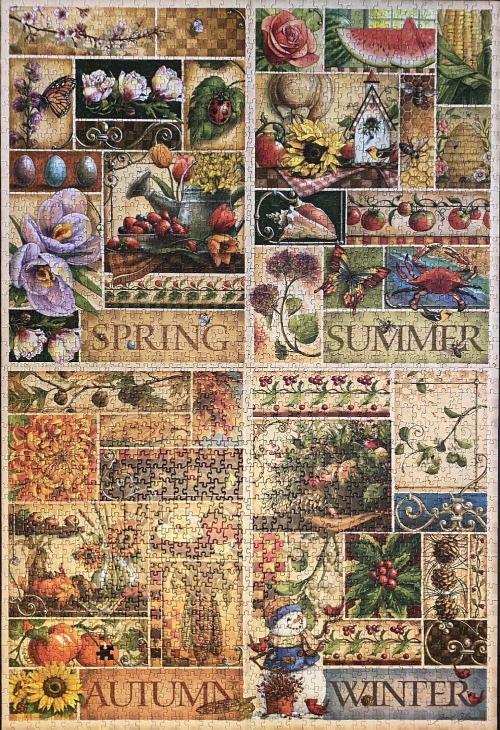 The Four Seasons - Cobble Hill Puzzle Company puzzle collectible [Barcode 0625012890045] - Main Image 3