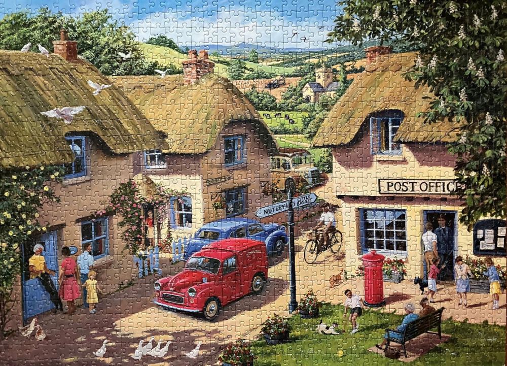 Country Life A Cosy Village - Falcon de luxe puzzle collectible [Barcode 8710126109236] - Main Image 3