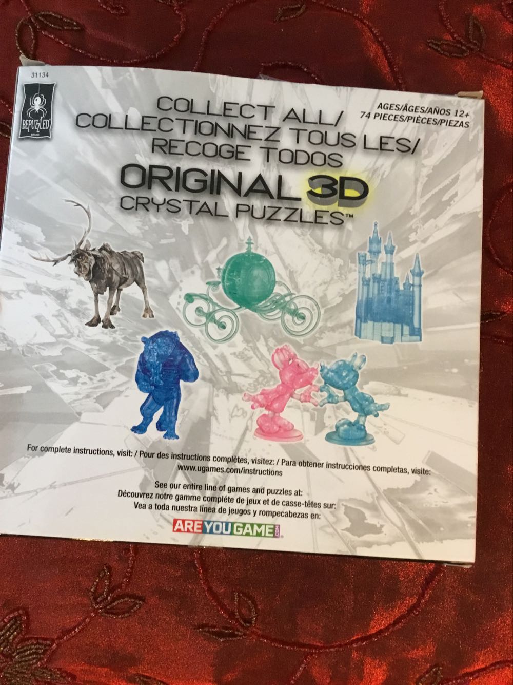 Disney’s Maleficent Purple Licensed Deluxe Original 3d Crystal Puzzle From Bepuzzled 3d Crystal Puzzle And Brain Teaser For Puzzlers Ages 12 And Up - Bepuzzled puzzle collectible [Barcode 023332311347] - Main Image 2