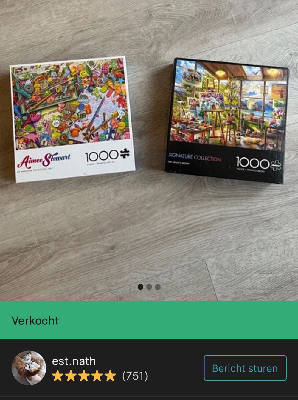 Aimee Stewart: My Awesome Collection 1989 - Buffalo Games puzzle collectible [Barcode 079346127399] - Main Image 4