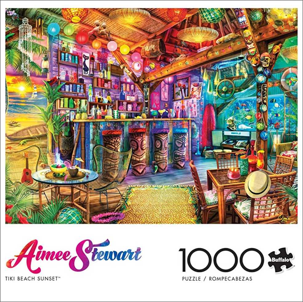 Tiki Beach Sunset - Buffalo puzzle collectible [Barcode 079346127351] - Main Image 2