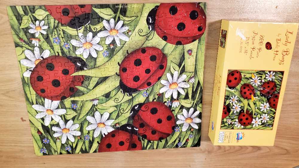 Lady Bugs - SunsOut puzzle collectible [Barcode 796780811164] - Main Image 2