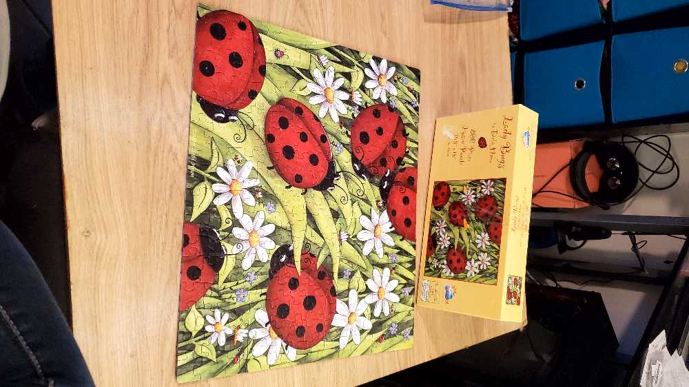 Lady Bugs - SunsOut puzzle collectible [Barcode 796780811164] - Main Image 3