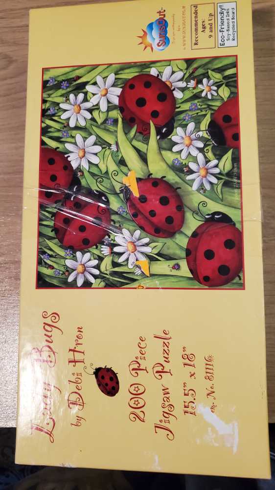 Lady Bugs - SunsOut puzzle collectible [Barcode 796780811164] - Main Image 4