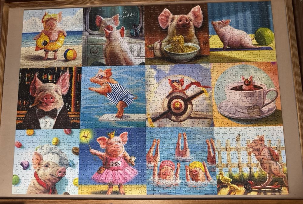 Funny Pigs - Eurographics puzzle collectible [Barcode 628136657709] - Main Image 2
