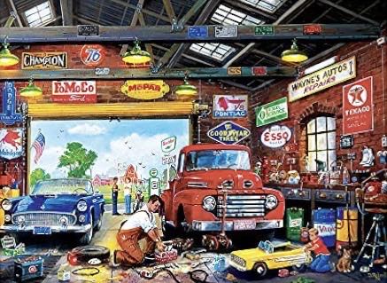 Childhood Dreams - Wayne’s Garage  - MasterPieces puzzle collectible [Barcode 0705988616600] - Main Image 2