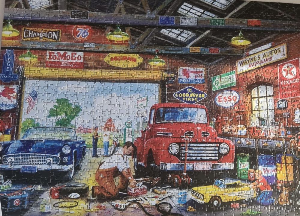 Childhood Dreams - Wayne’s Garage  - MasterPieces puzzle collectible [Barcode 0705988616600] - Main Image 3