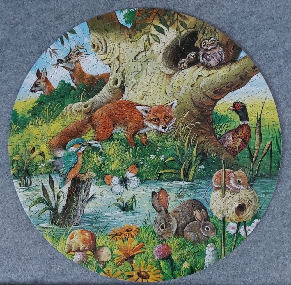 British Wildlife, All Creatures Great & Small 🐦🔴 - Falcon de luxe puzzle collectible [Barcode 8710126109663] - Main Image 4