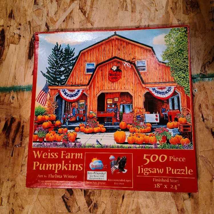 Weiss Farm Pumpkins - Suns Out puzzle collectible [Barcode 796780327108] - Main Image 1