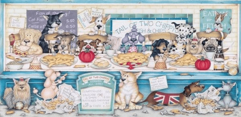 Tail Of Two Chippys - 966, 11/20/25 - SOLD - Gibsons Games Ltd. puzzle collectible [Barcode 5012269040555] - Main Image 2