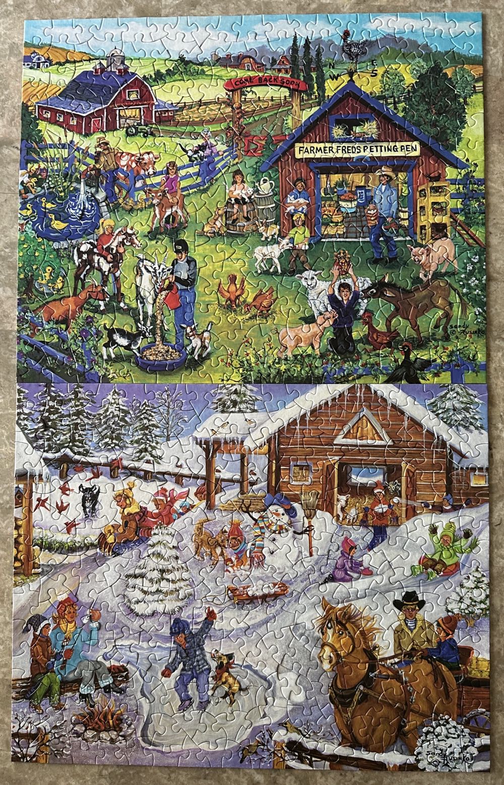 Fun On The Farm - 4 Puzzle Box Set - Bits And Pieces puzzle collectible [Barcode 192949046901] - Main Image 3