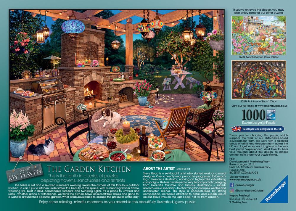 My Haven No: 10 - Garden Kitchen (2) Keep 1 - Ravensburger puzzle collectible [Barcode 4005556174775] - Main Image 4