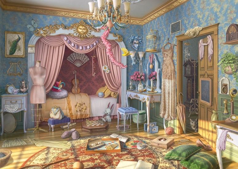 Zz - June’s Journey - June’s Bedroom -  Gon - Schmidt puzzle collectible [Barcode 4001504599768] - Main Image 2