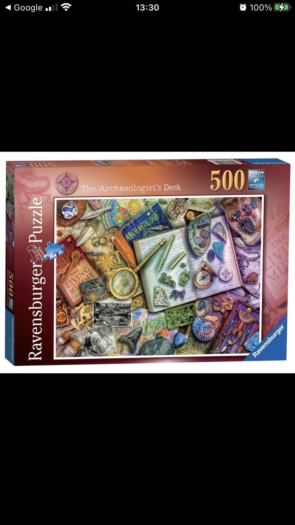 The Archaeologist’s Desk - Ravensburger puzzle collectible [Barcode 4005556175208] - Main Image 4