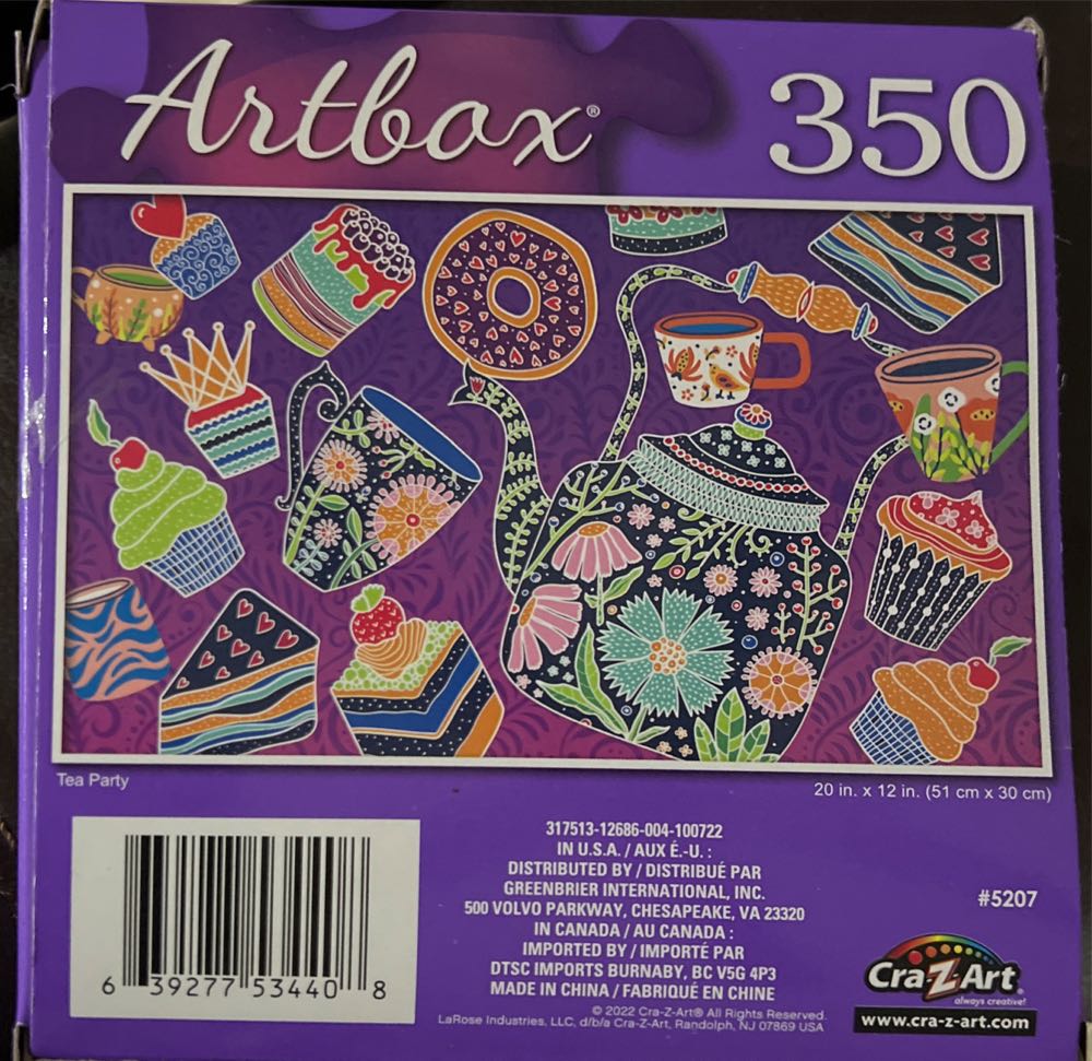 Tea Party - Cra-Z-Art puzzle collectible [Barcode 639277534408] - Main Image 2