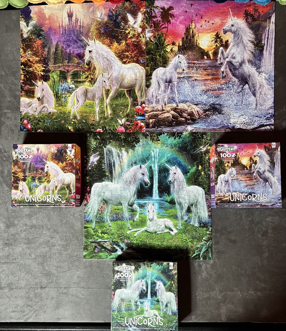 Two Unicorns - Ceaco puzzle collectible [Barcode 021081160605] - Main Image 4