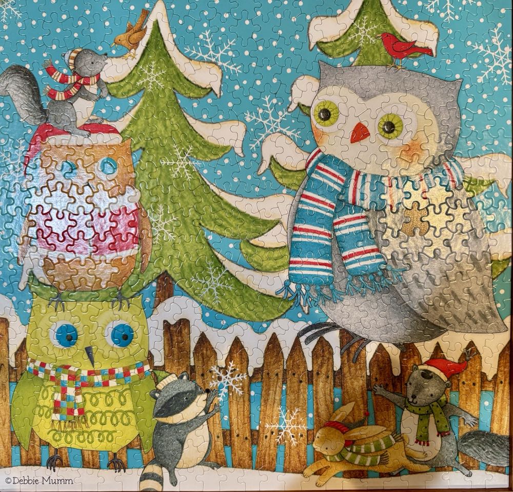 Winter Owls  - Ceaco puzzle collectible [Barcode 021081230698] - Main Image 2