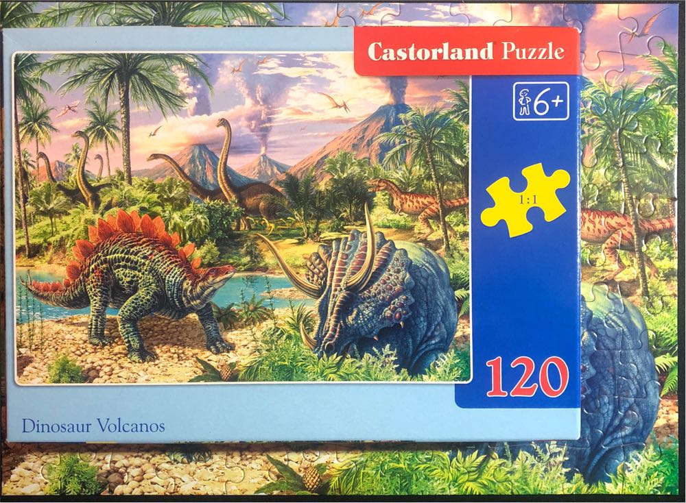 Dinosaur Volcanos 🟦 - Castorland puzzle collectible [Barcode 5904438013234] - Main Image 4