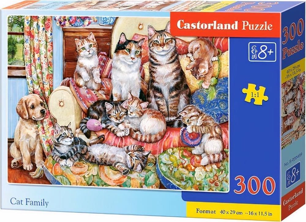 Cat Family - Castorland puzzle collectible [Barcode 5904438030439] - Main Image 2