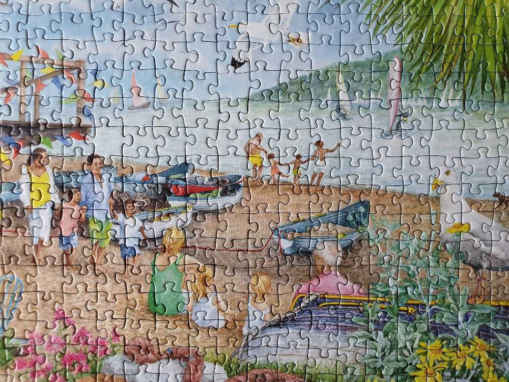 Beach Garden Café - Ravensburger puzzle collectible [Barcode 4005556174799] - Main Image 4