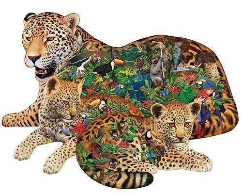 Rainforest Jaguar - SunsOut 🇺🇸 puzzle collectible - Main Image 2