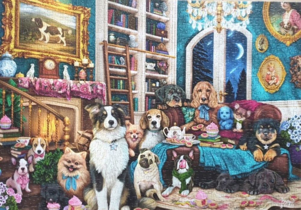 Party In The Library - Schmidt Puzzle puzzle collectible [Barcode 4001504599881] - Main Image 3