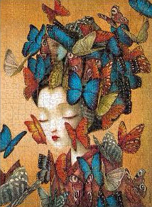 Madame Butterfly - Paperblanks puzzle collectible [Barcode 9781439781456] - Main Image 2