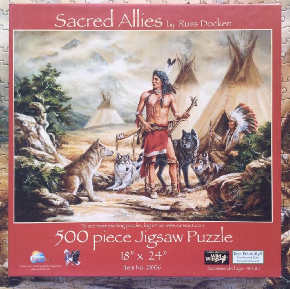Sacred Allies (VERKOCHT) - SunsOut puzzle collectible - Main Image 4