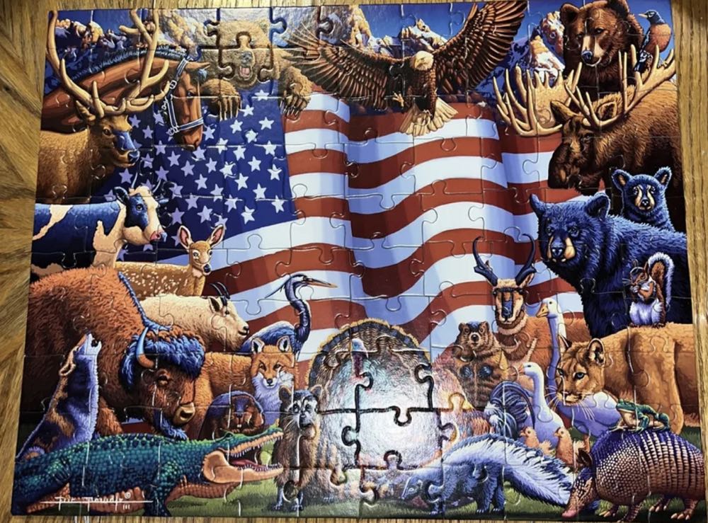 Animals Of America - Dowdle puzzle collectible [Barcode 671095603928] - Main Image 2