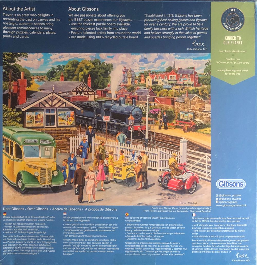 Treats At The Station. Checken - Gibsons puzzle collectible [Barcode 5012269063417] - Main Image 2