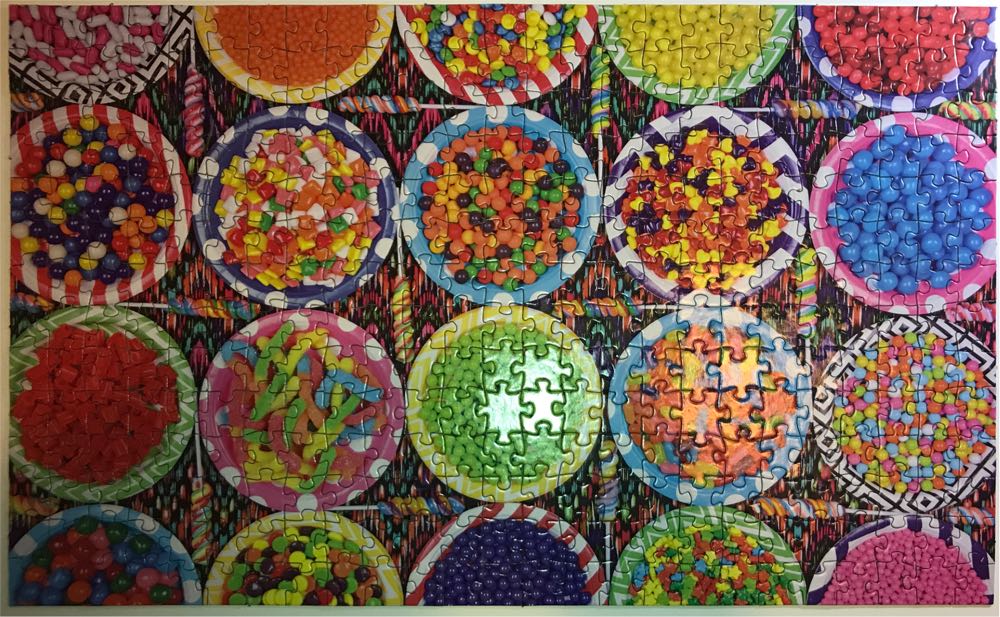 Candy on Colorful Plates - CraZArt puzzle collectible [Barcode 195464091524] - Main Image 2