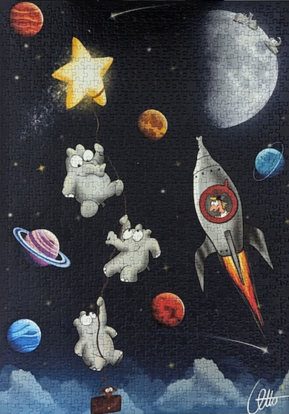 Space Ottifanten - Ravensburger puzzle collectible [Barcode 4005556898312] - Main Image 3