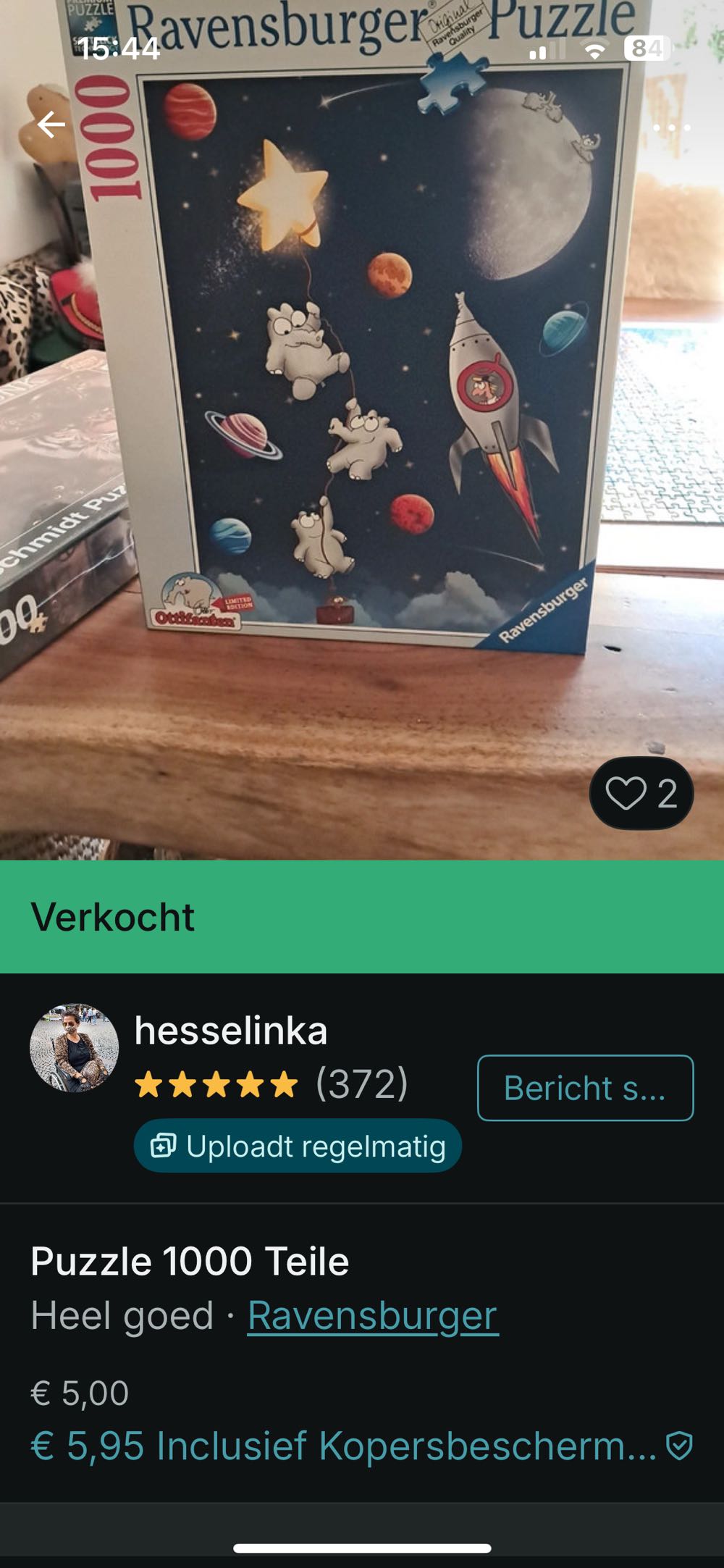 Space Ottifanten - Ravensburger puzzle collectible [Barcode 4005556898312] - Main Image 4