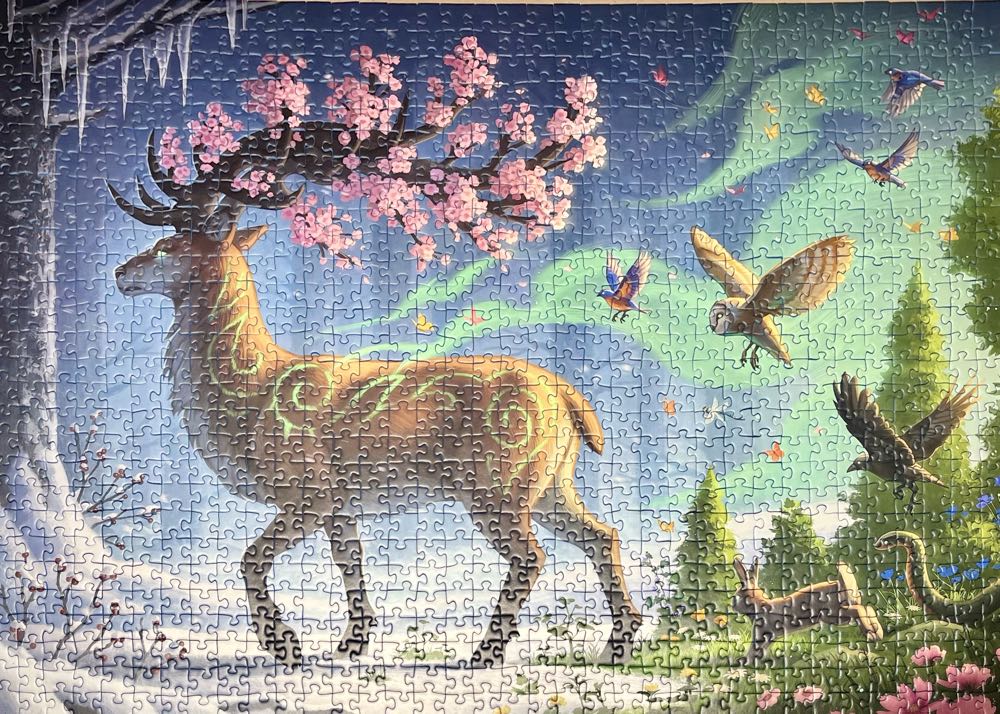 Deer of Spring - Ravensburger puzzle collectible - Main Image 2