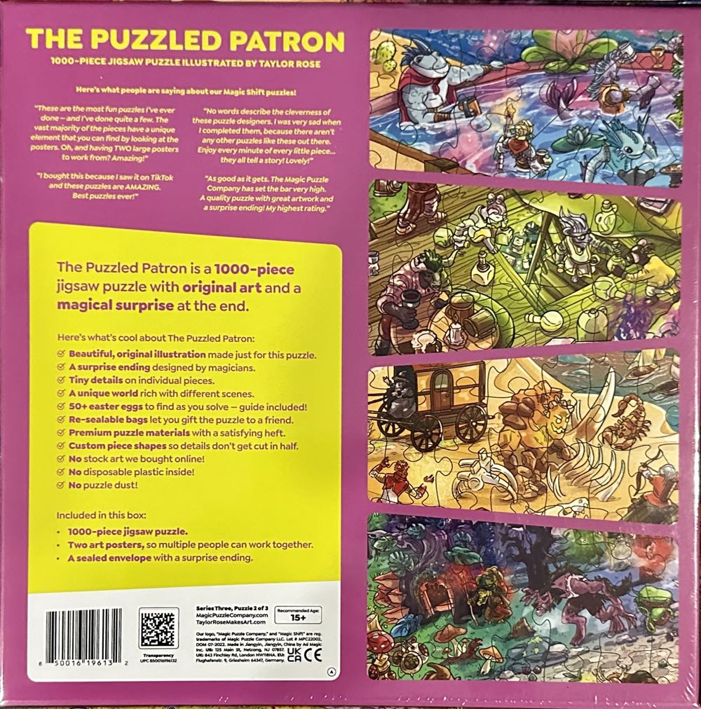 The Puzzled Patron - Magic Puzzle Company puzzle collectible [Barcode 850016196132] - Main Image 2