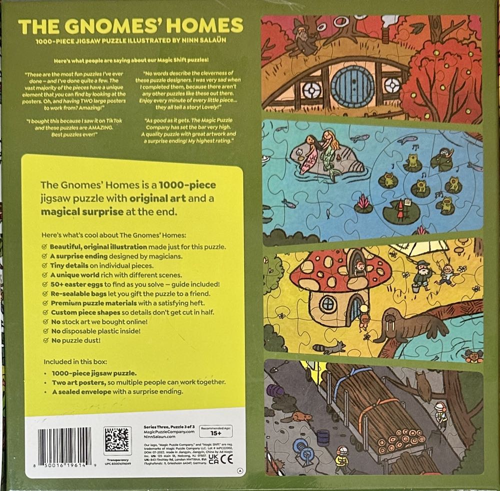 The Gnomes’ Homes - Magic Puzzle Company puzzle collectible [Barcode 850016196149] - Main Image 2