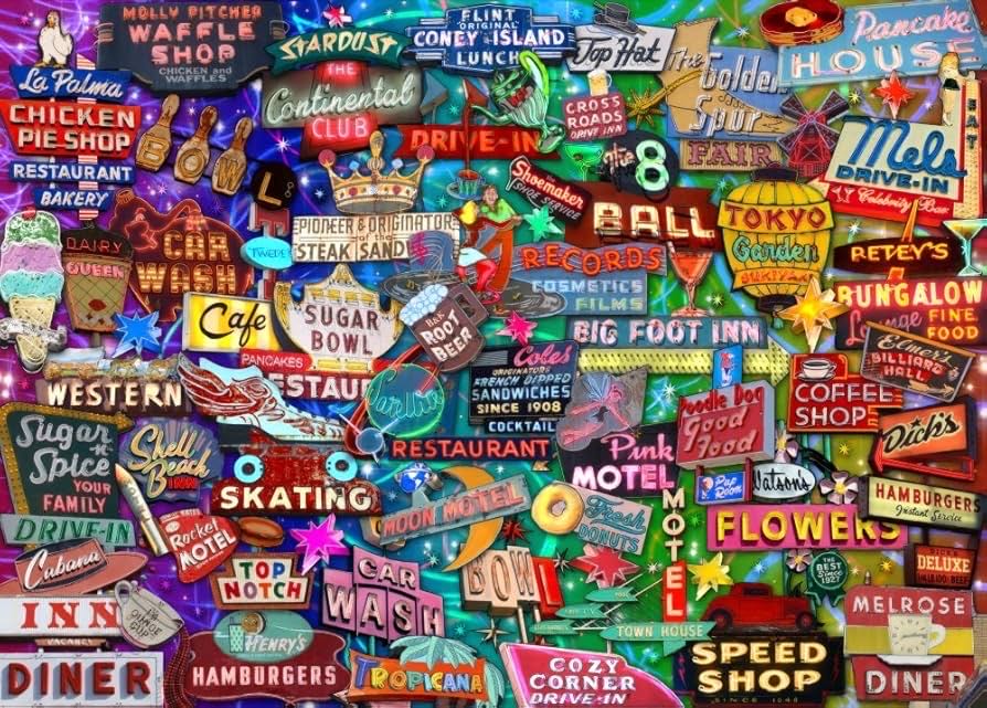 Retro Neon Dream 🟦🇨🇦 - Educa puzzle collectible [Barcode 8412668167537] - Main Image 2