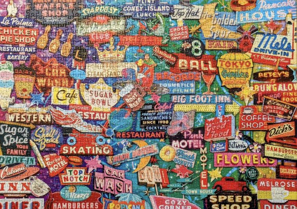 Retro Neon Dream 🟦🇨🇦 - Educa puzzle collectible [Barcode 8412668167537] - Main Image 3