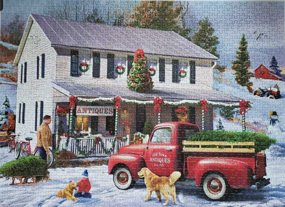 Christmas Antique Store - Eurographics puzzle collectible [Barcode 628136655446] - Main Image 3