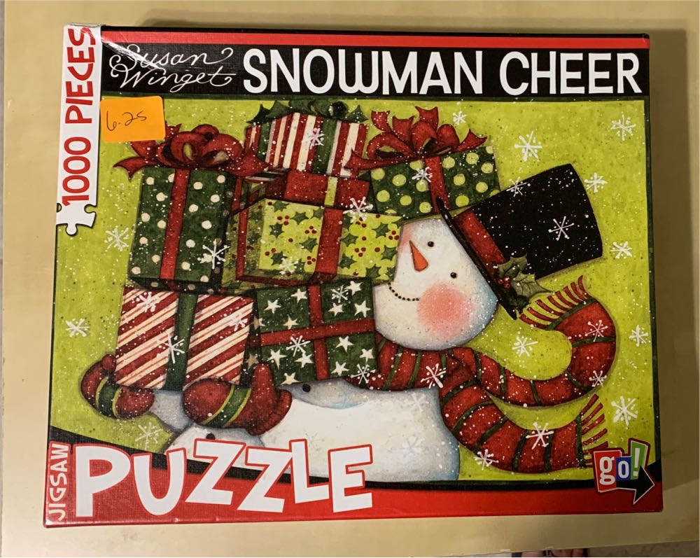 Snowman Cheer - Go Games puzzle collectible [Barcode 400069329218] - Main Image 2