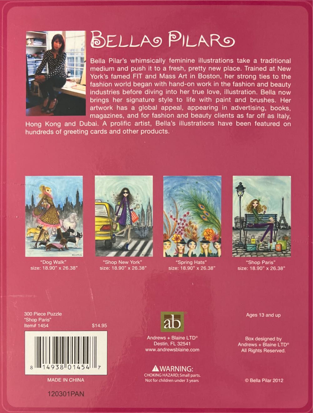 Shop Paris - Andrew +  Blaine Ltd. puzzle collectible [Barcode 814938014547] - Main Image 2