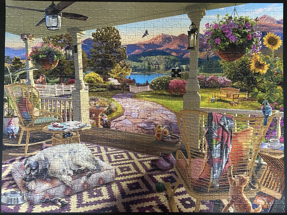 Cozy Front Porch - Ravensburger puzzle collectible - Main Image 2